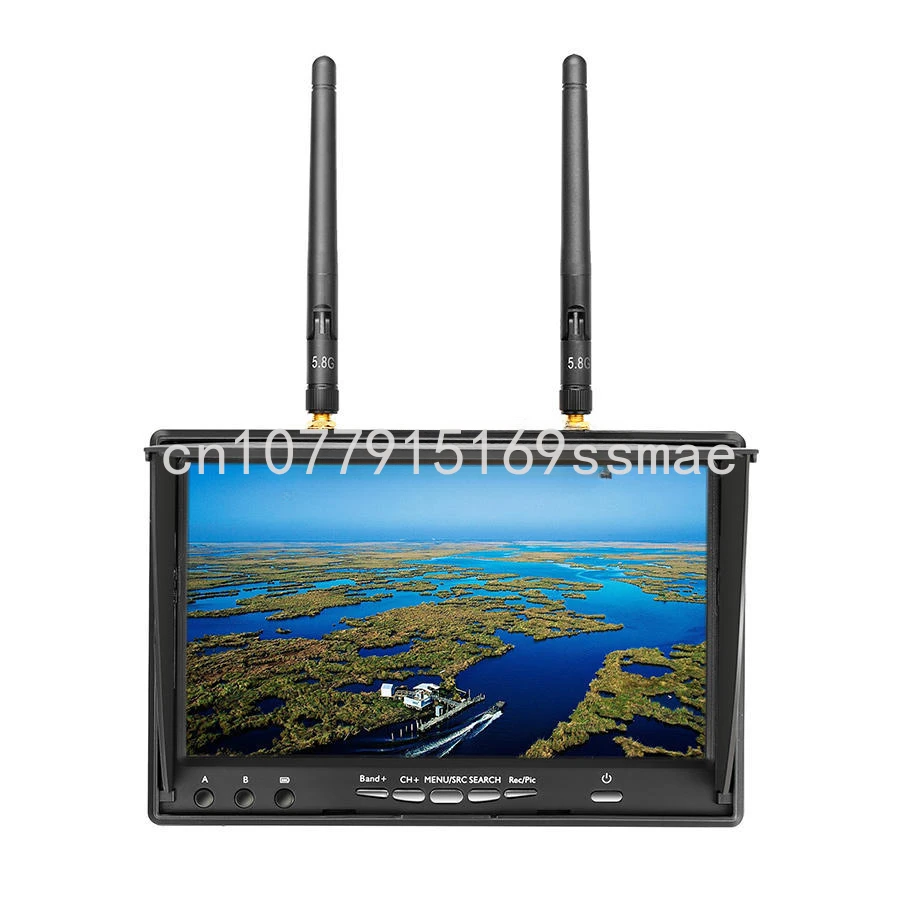 

5,8G 40CH 7-дюймовый Raceband FPV монитор с DVR встроенный аккумулятор видеоэкран для FPV мультикопта