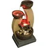 11" H Golden Tiered Bowl Fountain with Color Changing LED Lights with Adapter Brown 6