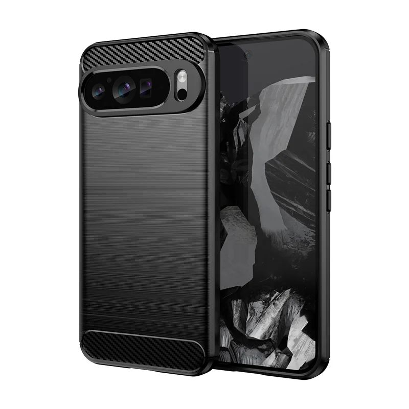 Ultra Slim Carbon Fiber TPU Case - Smooth-Touch Business Bumper Protector Cover