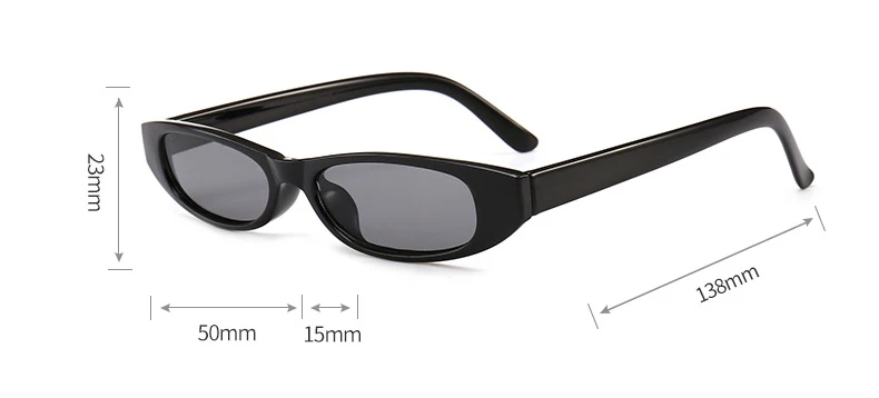 Nette Cat Eye Kleine Rahmen Sonnenbrille Frauen Neue Mode Sexy Leopard Sonnenbrille Damen Retro Trendy Dekorative Shades Brillen – Detail 2