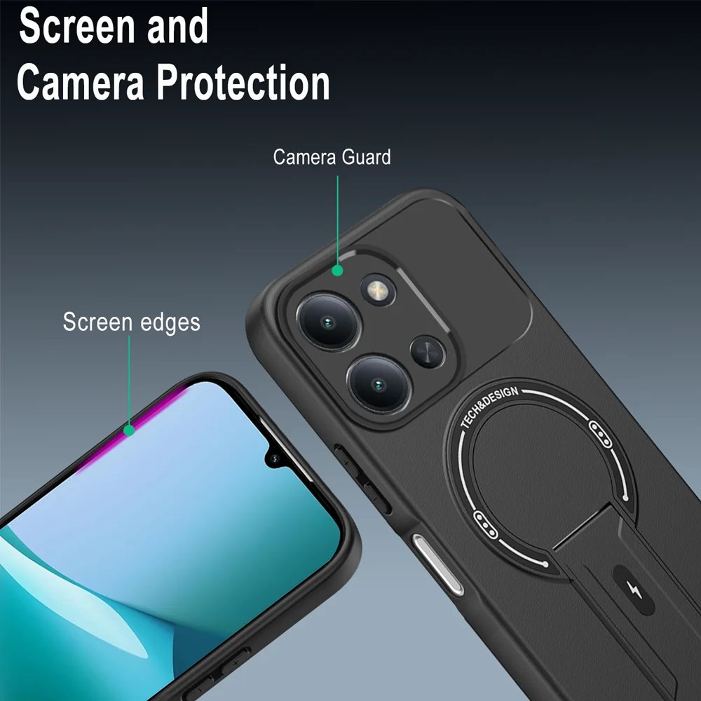Luxury Magnetic Stand Holder Phone Case with Magsafe Wireless Charging Compatibility