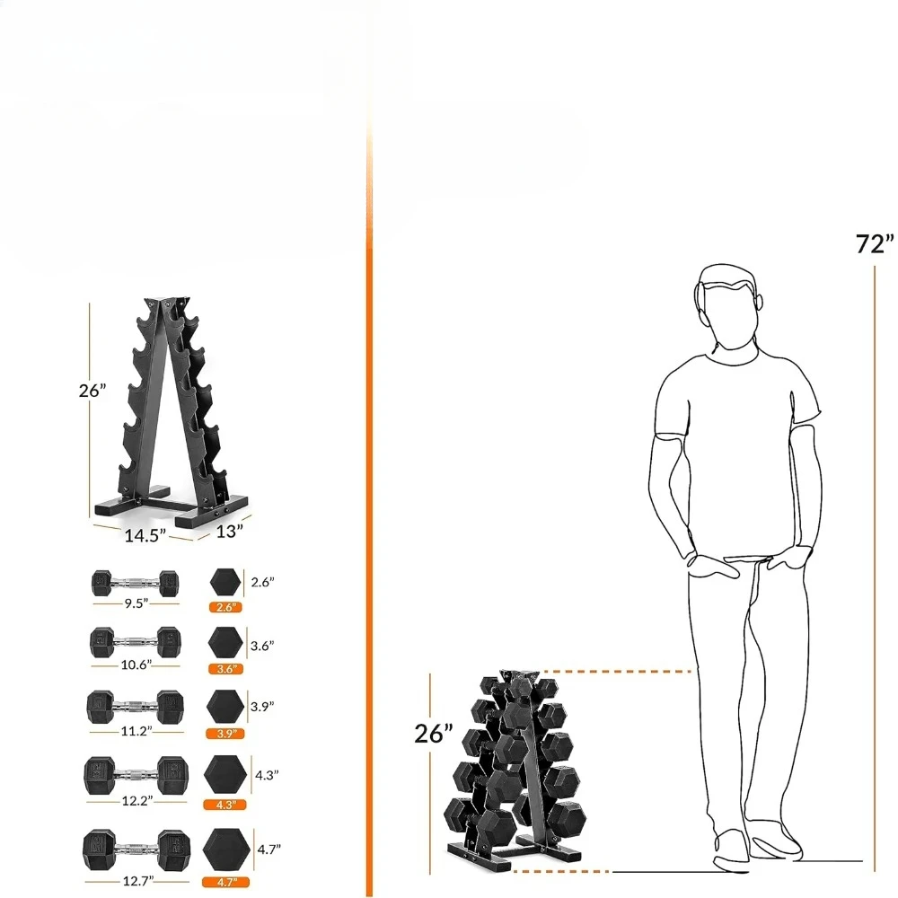 Dumbbell Set with Rack 2