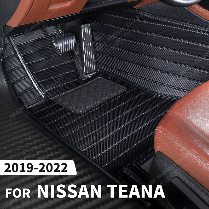 

Напольные коврики под заказ из углеродного волокна для Nissan Teana 2019, 2020, 2021, 2022, покрывало на ковер, аксессуары для интерьера автомобиля