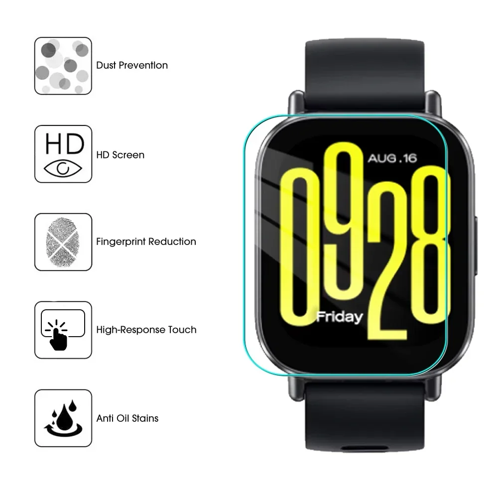 Tempered Glass For Redmi Watch 5 Lite Smartwatch Screen Protector Anti-scratch Protective Film For Redmi Watch5 Active HD Cover