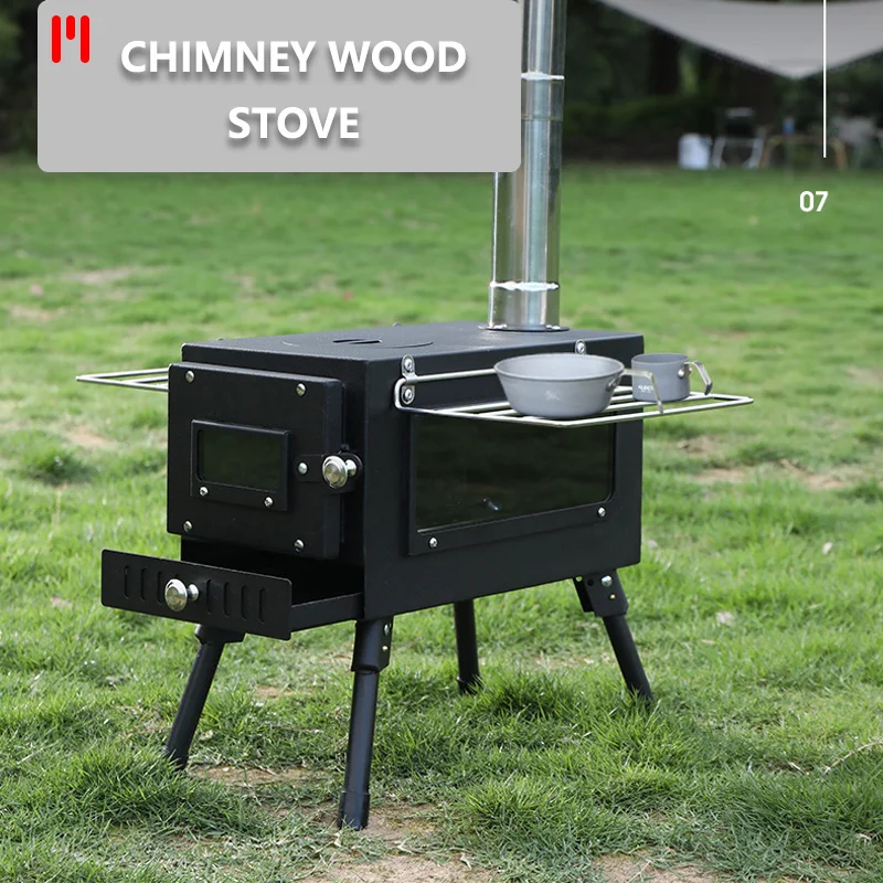 Stove Pipe Stainless Steel Stove Pipe Chimney Adjustable Woodstove Chimney  Pipe Camping Wood Fire Stove Heating