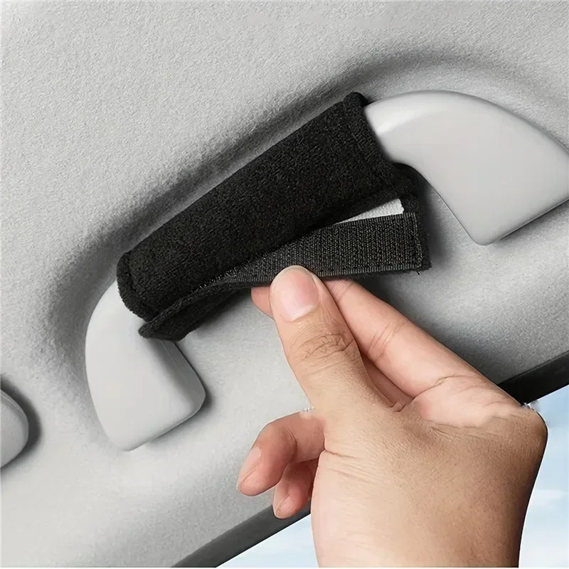 Soft Handle Bar Glove Cover Anti Slip Soft Suede Plush Pull Handle Cover Pad Sleeve Car Roof Door Handle Protector Ornaments