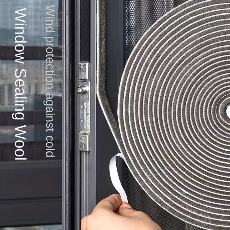 10M Door Window Windproof Dust Sound Insulation Seal Strip Self Adhesive Home Wardrobe Door Window Gap Filler Brush Strip door seal strip sealing strip tape window seal strip sealing tape sealing strip