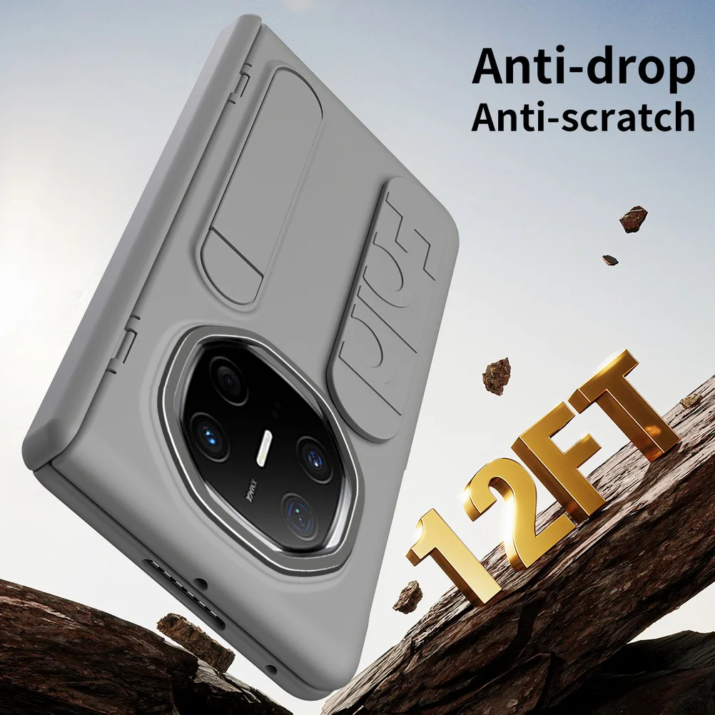 Multifunctional Kickstand Wrist Strap Folding Tempered Glass Protective Case