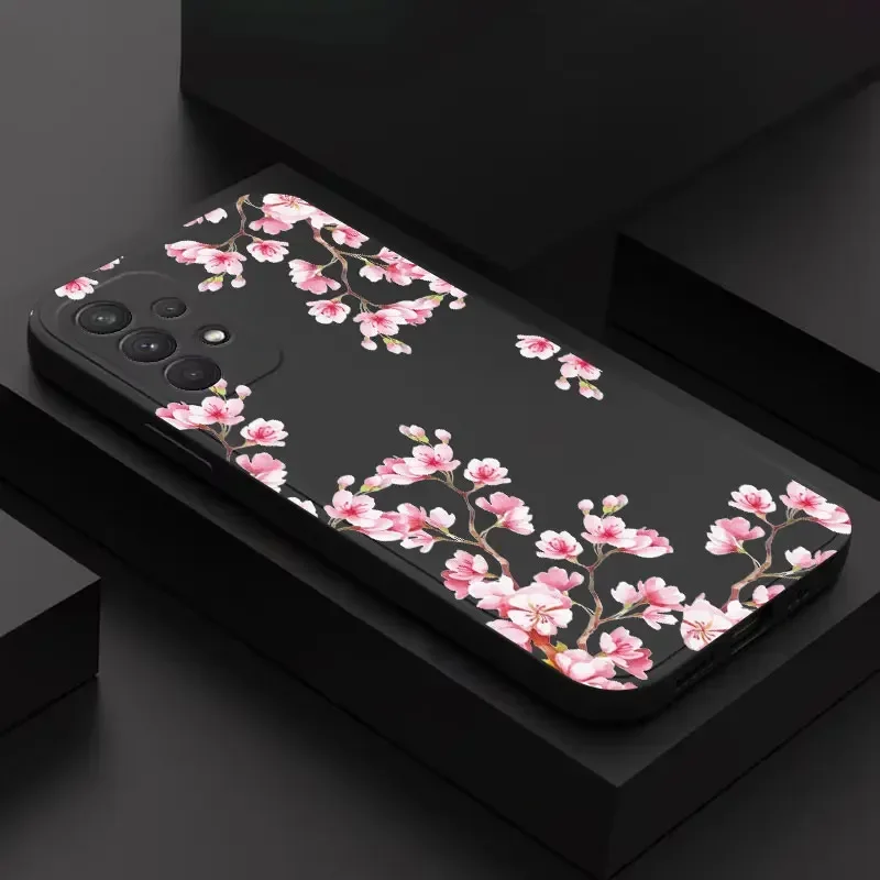 Floral Elegance Silicone Phone Case Cover