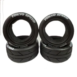 High - Grip Soft Rubber Racing Tires for Indoor & Paved Off - Road Use (A)