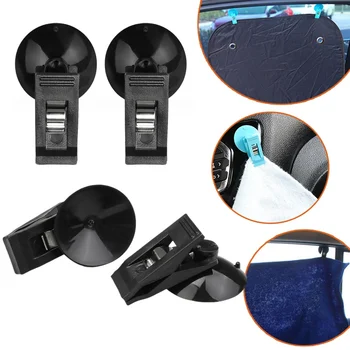 Car Suction Cup Holder Organizer Two Multi-Functional And Portable Glasses Card Ticket Holder for Car Loading Car Interior Suction Cup Holder 1