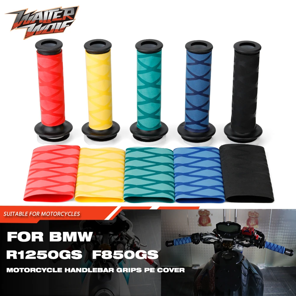 

Motorcycle Non-slip Rubber Shrinkable Grip Glove For BMW R1250GS R1200GS LC ADV F750GS F850GS F900R Universal Handlebar Cover PE