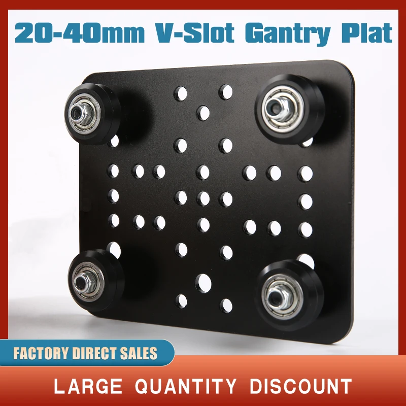 3D Printer parts Opensource V gantry plat set special slide plate pulley for 2040 /4040 V-Slot aluminum profiles wheels