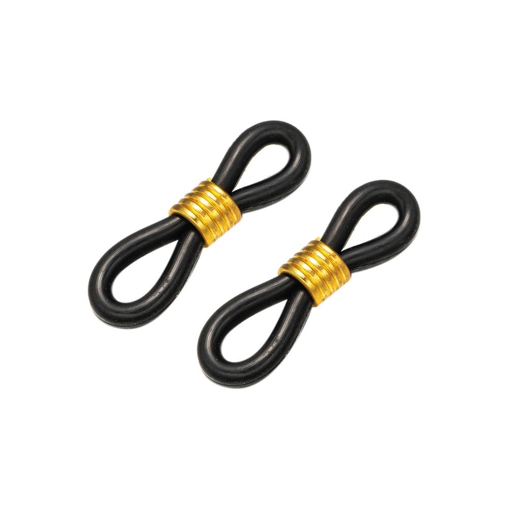 50PCS Gomma antiscivolo Catena per occhiali Estremà Fermo Cinghia per occhiali in gomma regolabile Connettori per occhiali Anello per occhiali  200000297