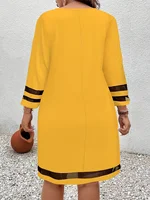 Grande taille mode femmes élégantes robe ample tenue décontractée femmes robe nouveau tempérament 3