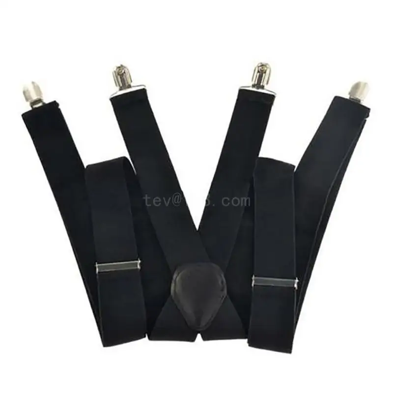 Adult Unisex Clip On Suspenders Elastic Adjustable Adult Suspenders