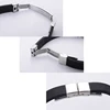 10pcs Stainless Steel Plate Blank To Record Silicone Bracelets Metal Plate Blank For Engrave Silicone Bracelet Mirror Polished 3