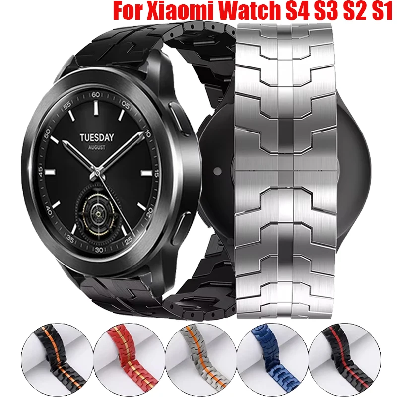 Elegant Stainless Steel Watch Strap - Premium Metal Bracelet Accessory
