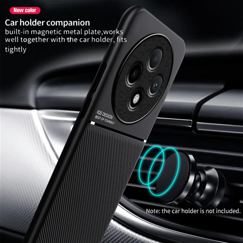 Rugged Protective Phone Case with Built-in Car Magnetic Holder