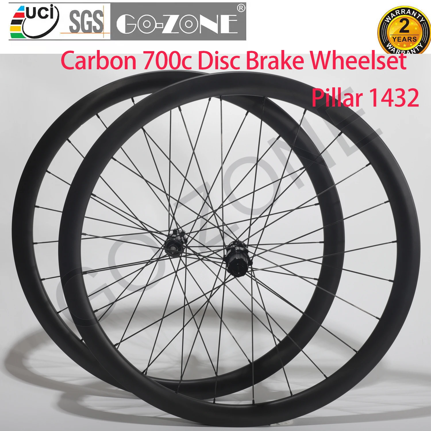 

Ceramic Hubs 700c Carbon Wheelset Disc Brake Clincher Tubeless Tubular GO-ZONE PRO4 Center Lock Or 6 Bolt Road Bike Wheels Set