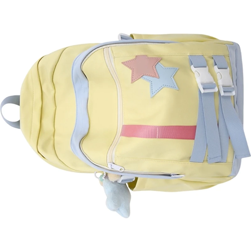 Women Travel Backpack Eye-Catching Star Backpack Student School Backpack Large Capacity Backpack for College Work