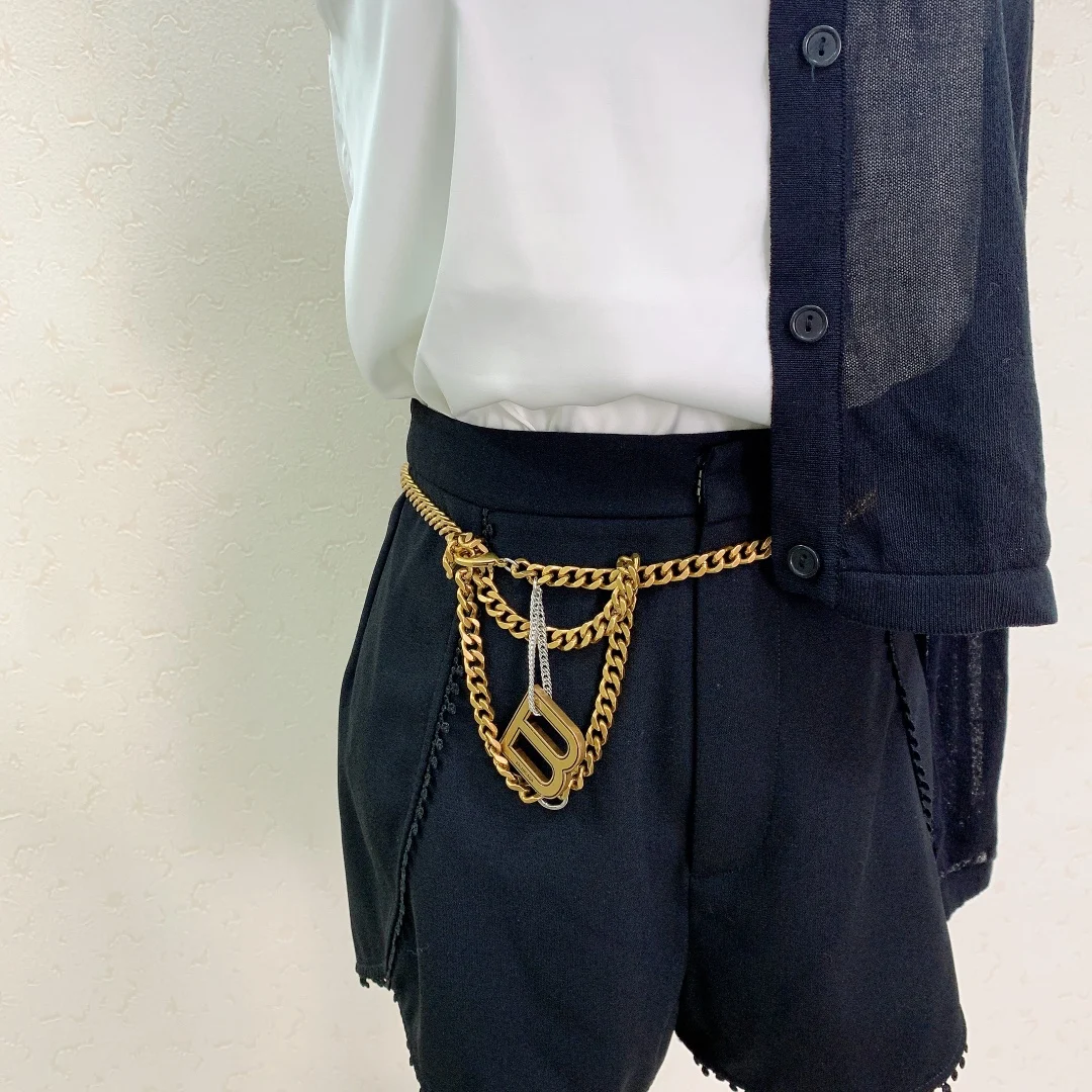 European and American fashion trendy waist chains