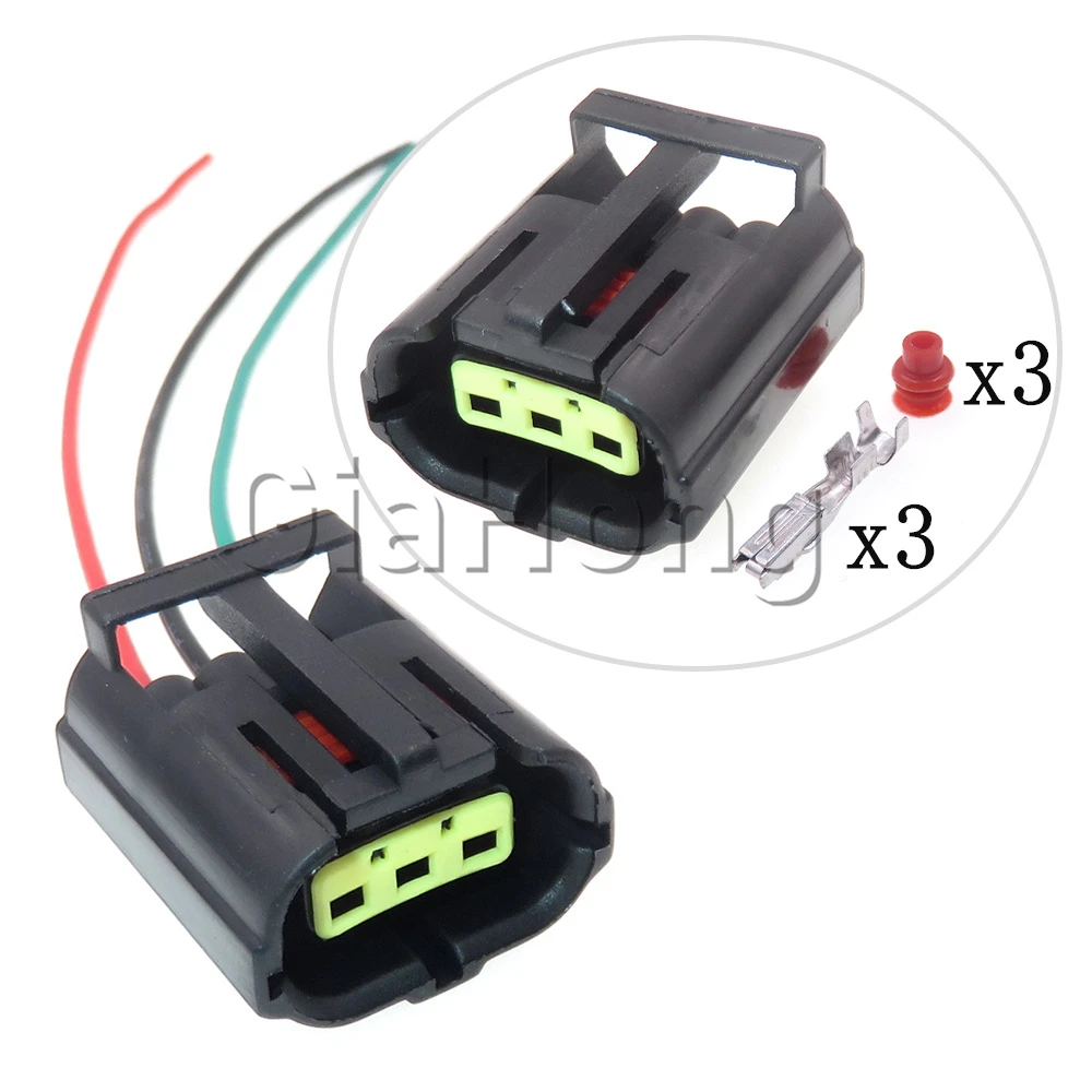 

1 Set 3 Ways 344273-3 Connector Assembly 344273-1 Automobile Modification Plug Car Wiring Terminal Socket