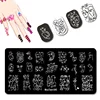 Occident Side Face Nail Stamping Plates Man and Women Outline Nail Art Design Soul Nail Art Template #045 1
