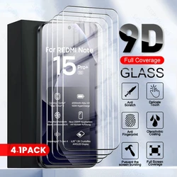 Premium Curved 9D Tempered Glass Screen Protector Film - 4 - Pack - Note 15 Plus Pro (3Pieces)