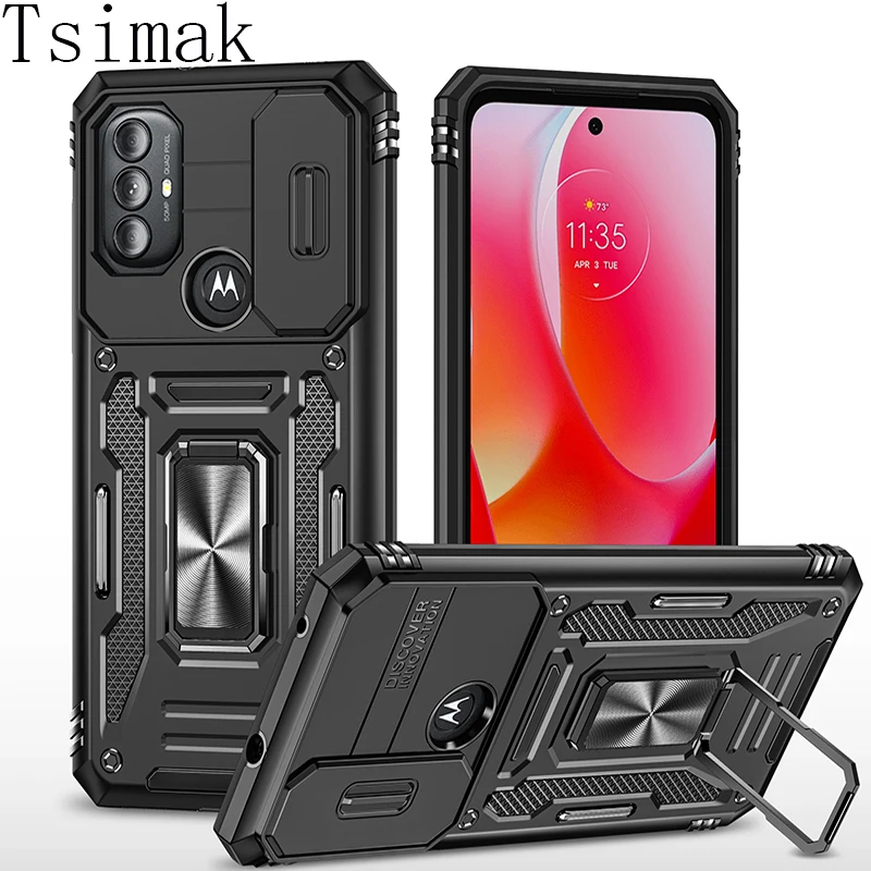 Coque Robuste Avec Anneau Mag Pour Moto G Power/Stylus/Play 5G (2023-2024) - Protection Choc, Support