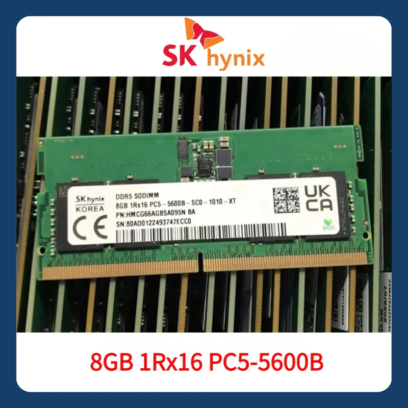 SK ハイニックス 8 ギガバイト 1Rx16 PC5 5600B DDR5 5600MHz SO-DIMM