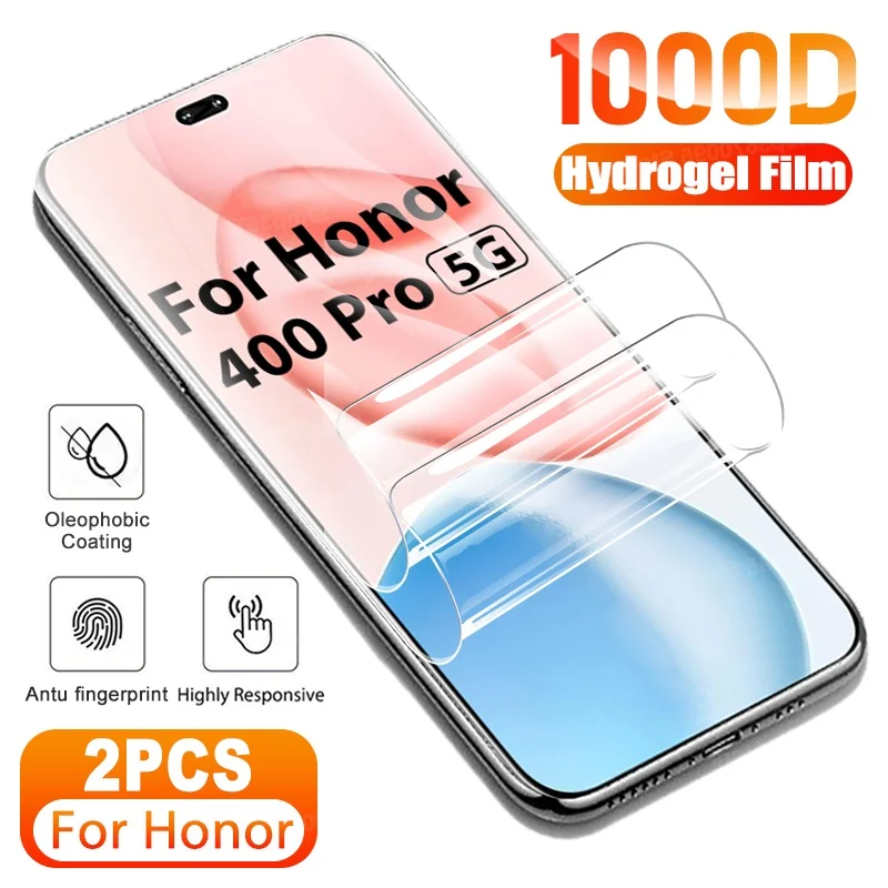 Protector De Pantalla De Película De Hidrogel Suave 2To1 Para