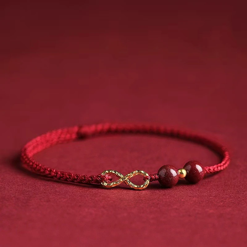 Fashion Simple Lucky Red Bracelets for Women and Men Handmade String Rope Infinity Koi Adjustable Bracelet Wealth Jewelry Gift 5