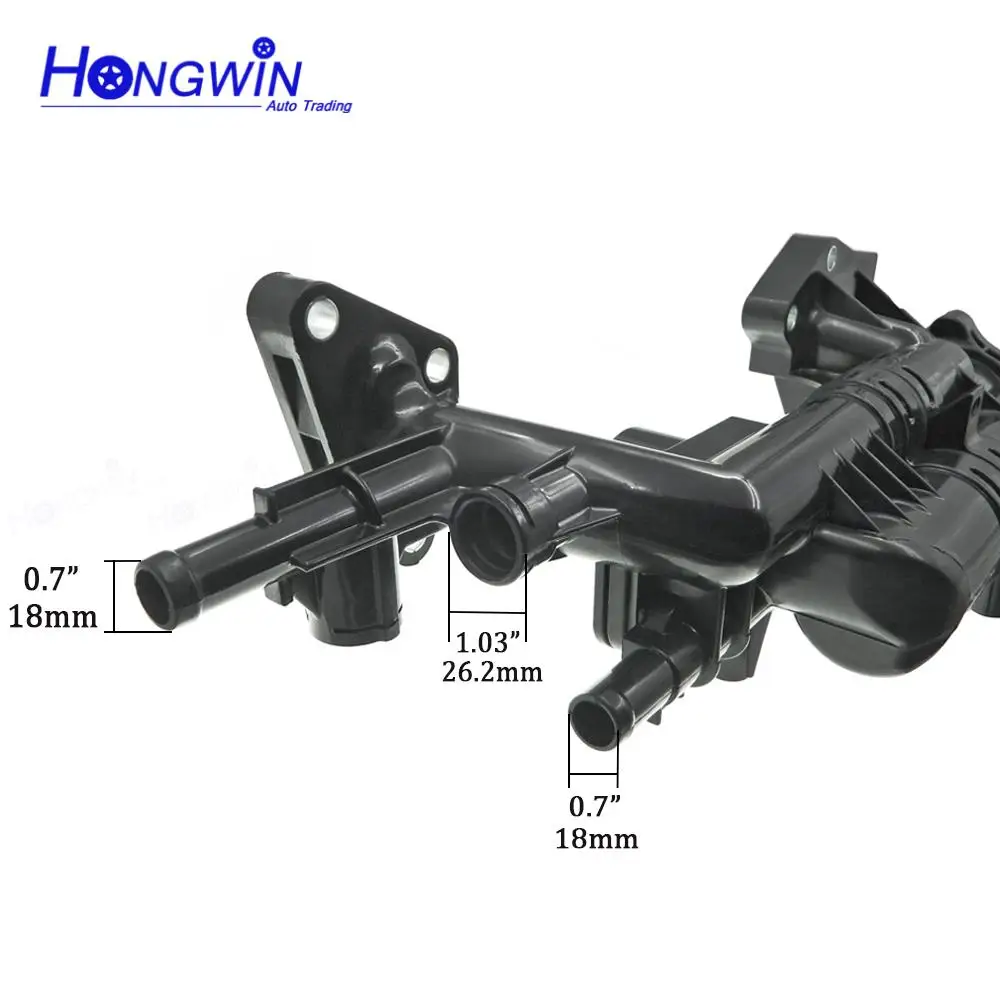 256203CAA0 Engine Radiator Thermostat Housing For HYUNDAI AZERA SANTA FE KIA CADENZA SEDONA SORENTO 2.0L/3.3L/3.5L 25620-3CAA0