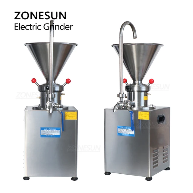 ZONESUN Colloid Grinder Machine for Peanut Butter, Chili Sauce, Black Bean Paste ZS-GM60 5