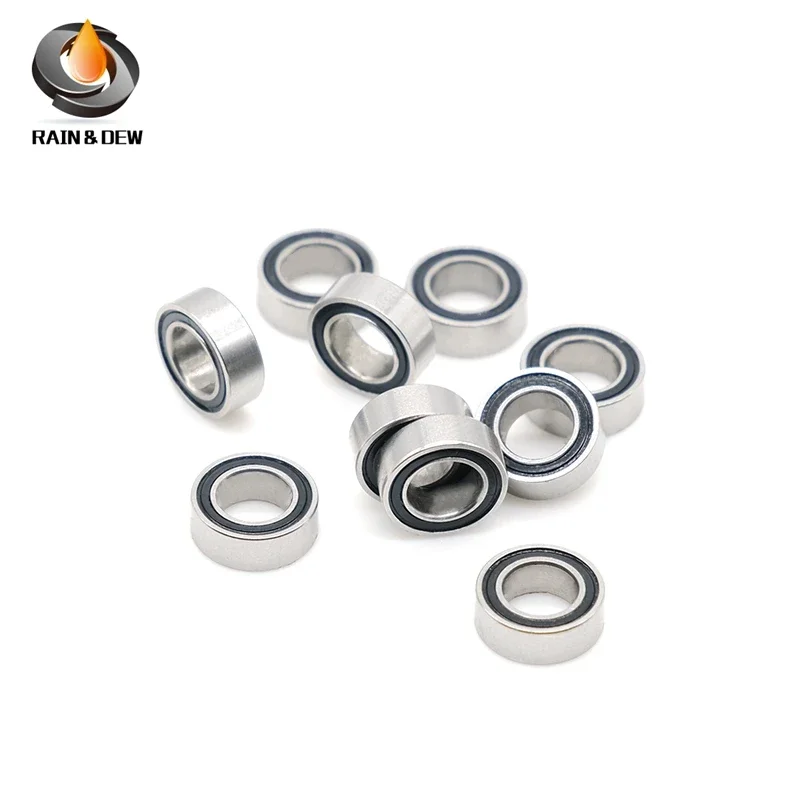 Stainless Steel Bearings 10pcs ABEC-7 SMR74-2RS SMR74 2RS 4x7x2.5 mm Stainless Steel bearing fishing reel bearings 4*7*2.5