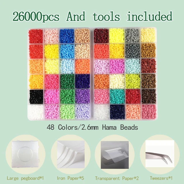 2.6mm/10000pcs bag Mini Perler Hama Beads Iron Magnetic Beads for Kids Diy  puzzle High Quality Handmade Gift Toy - AliExpress