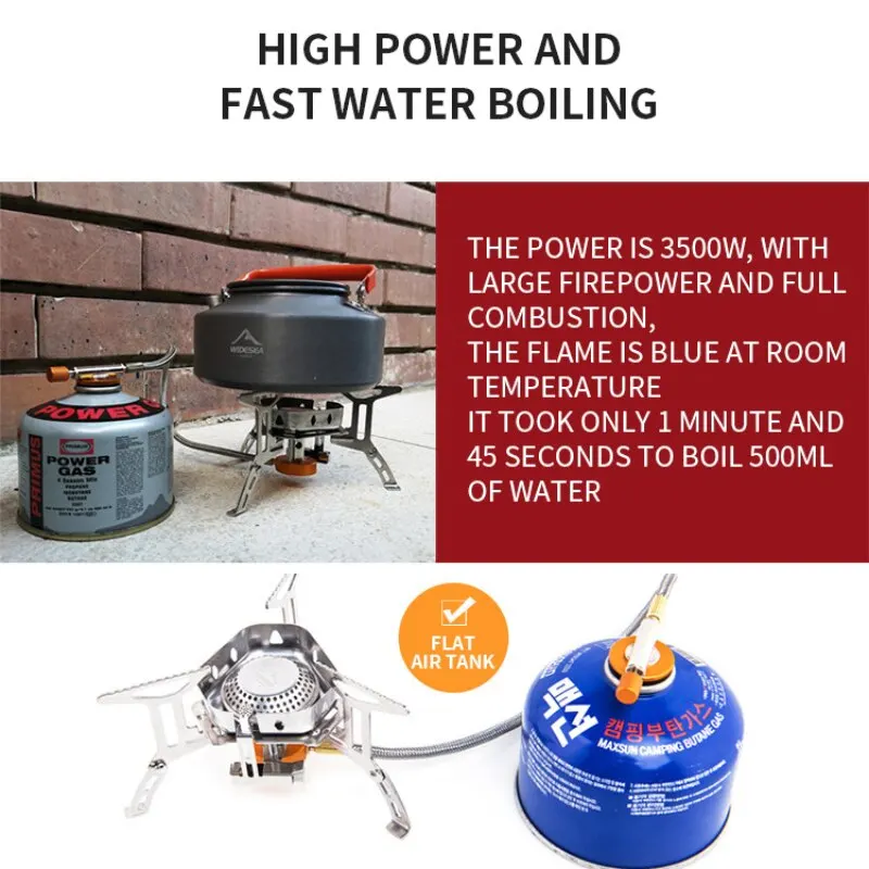 Camping Gas Stove Split Windbreak Picnic Card Stove Outdoor Portable Camping Gas Picnic Mountaineering