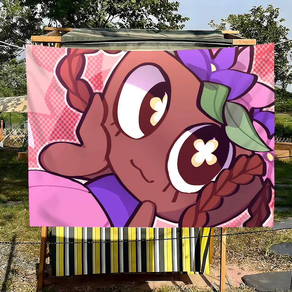 Elegant Bassie Flag and Gourdy Design: Custom Garden Decor and Family Gifts