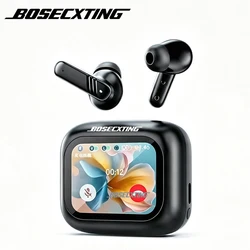 Ultra Smart Large Screen Touch TWS Wireless Noise Cancelling Earbuds with Extended Battery Life (Black)