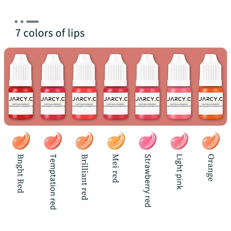 Lip Tattoo Ink 8ml Permanent Makeup Tattoo Pigments for Eyebrows Henna Permanent Eyeliner Professional Microblading Inks tattoo ink tattoo ink pigment