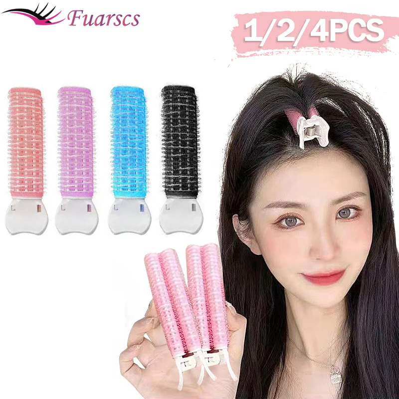 

Natural Fluffy Hair Clip Plastic Hair Root Fluffy Clip fixed Bangs Artifact Lazy Curling Tube Candy Color Curly Hair Tool