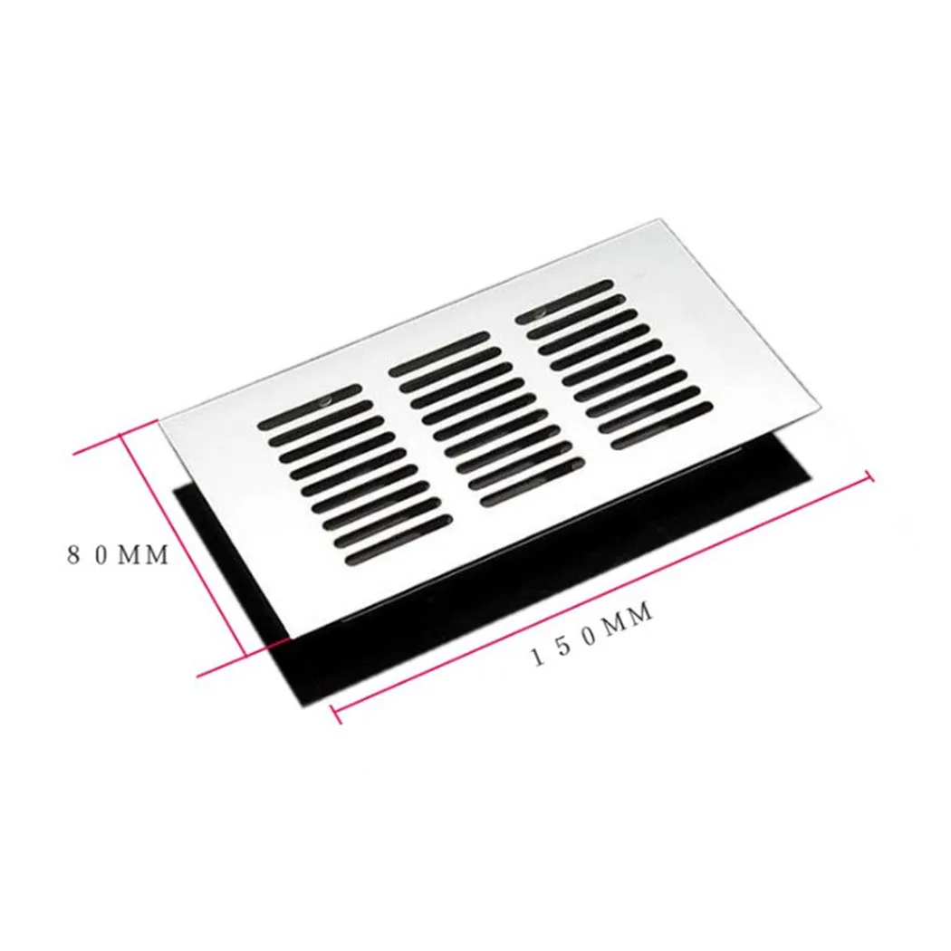 

50/80mm Wide Vents Perforated Sheet Aluminum Alloy Air Vent Perforated Sheet Web Plate Ventilation Grille Vents Perforated Sheet