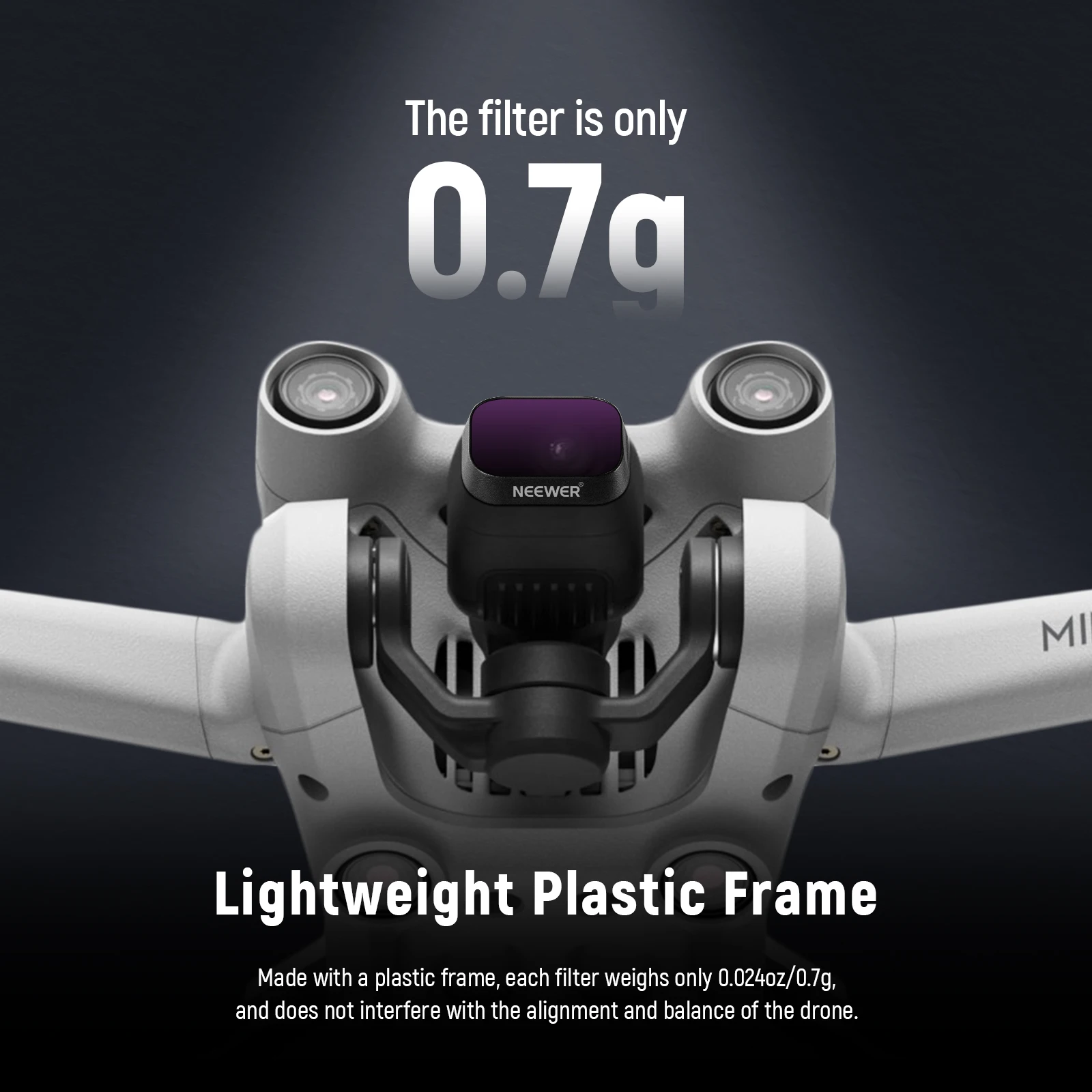 ND Filter Set Compatible with DJI Mini 3/Mini 3 Pro, 6 Pack Neutral Density Filt