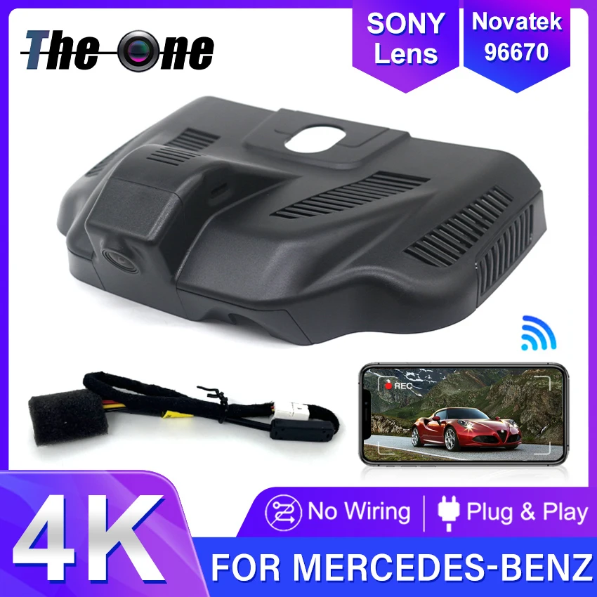 

Car DVR Wifi Camera Dash Cam Video Recorder Original For Mercedes-Benz MB EQA EQA250 EQA300 4MATIC AMG 2021~2024 4K Dashcam