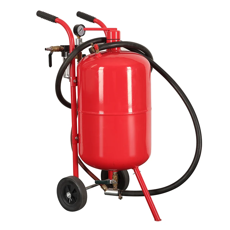 80L 20Gal Sandblaster Heavy Duty Steel Abrasive Air Sand Blaster Mobile