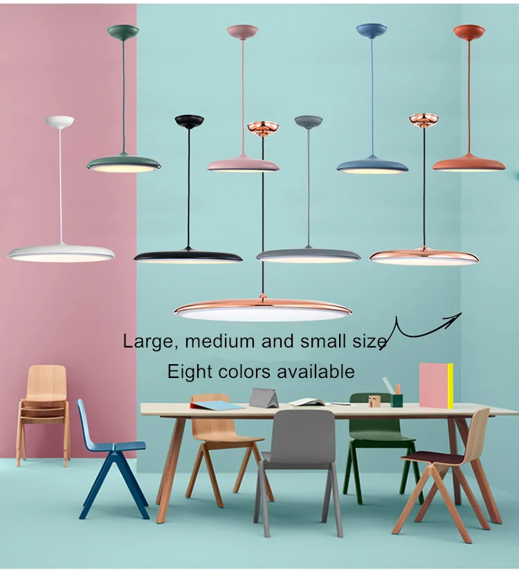 

Nordic Modern Minimalist Bedroom Dining Room Personalized Living Room Light Single Head Bar Macaron Multi-Color Pendant Light