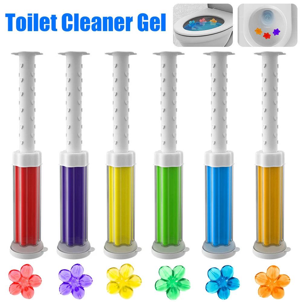 Flower Aromatic Toilet Cleaner Gel Deodorant Remove Odors Leave No Traces 12 Flowers Home Cleaning Tools