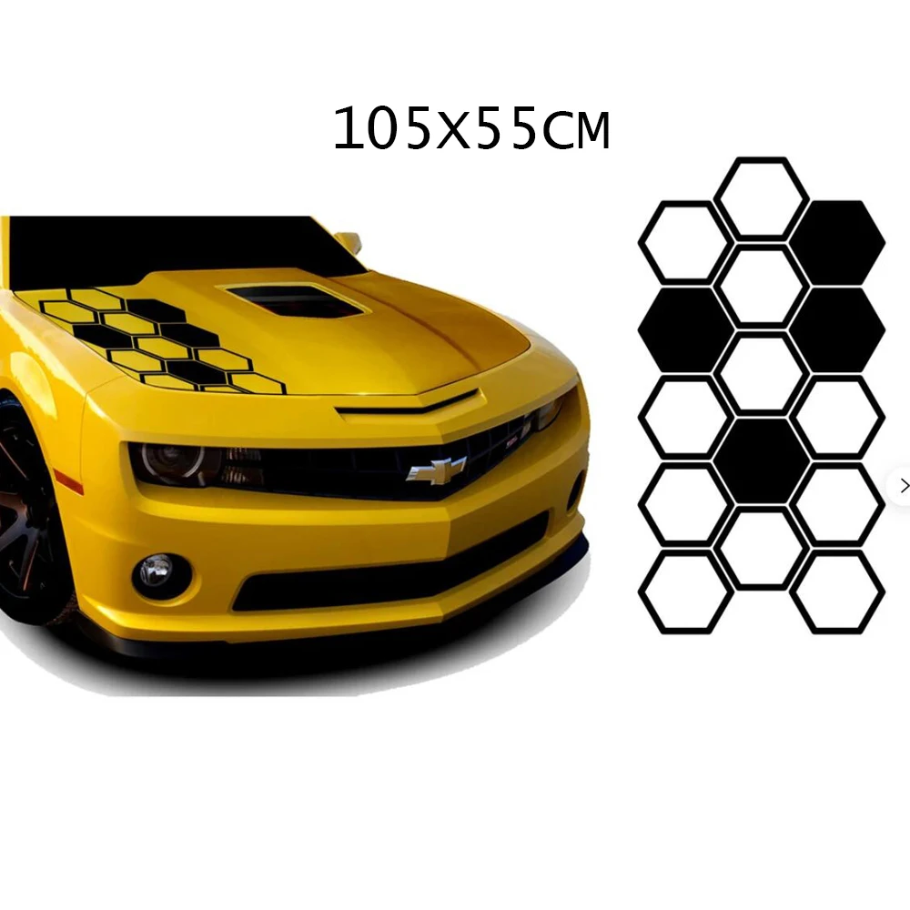 Hexagon Car Stickers Side Stickers Waterproof Vinyl Decal