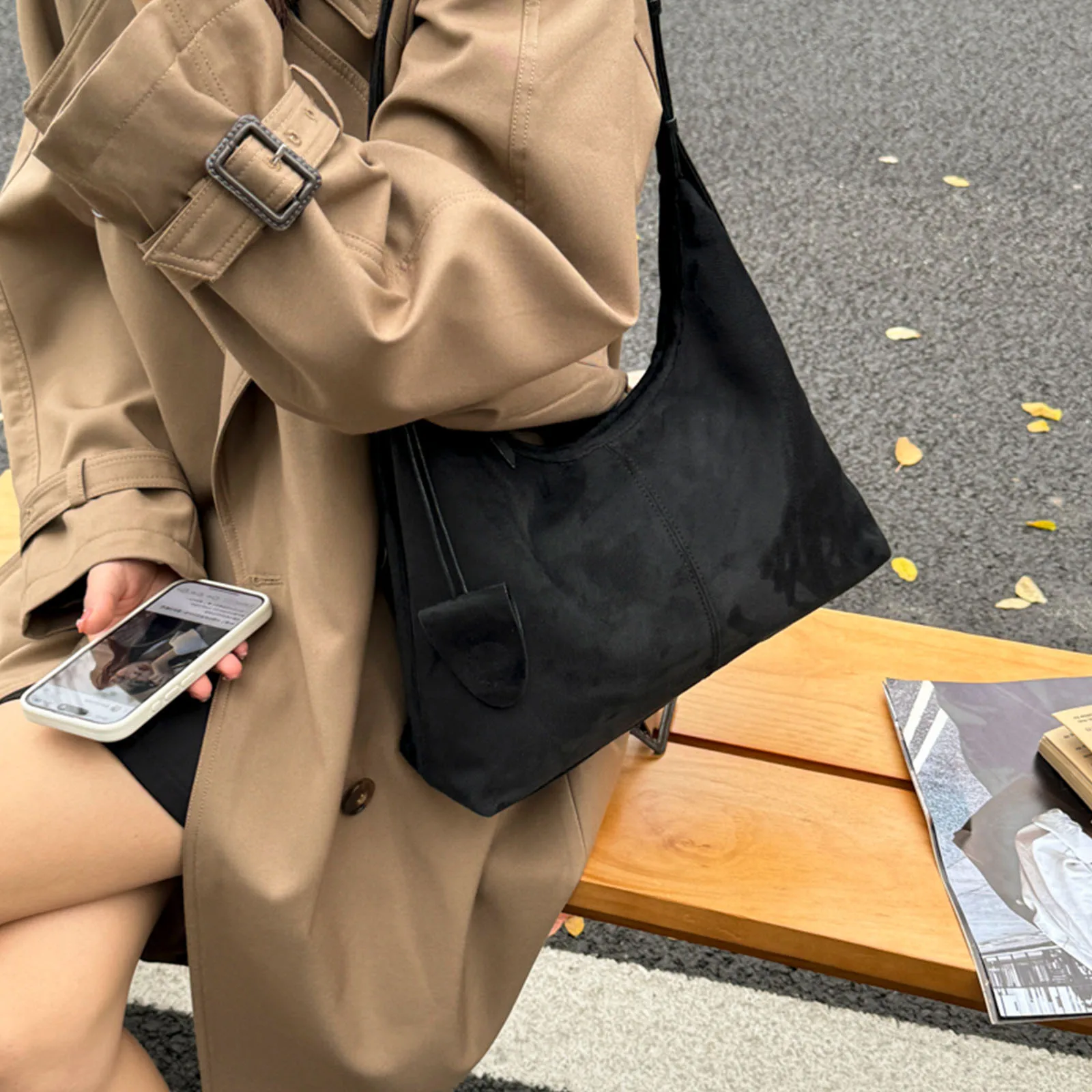 Shoulder Bag Retro Travel Handbag Large Capacity Messenger Purse for Women Work Shopping Travel